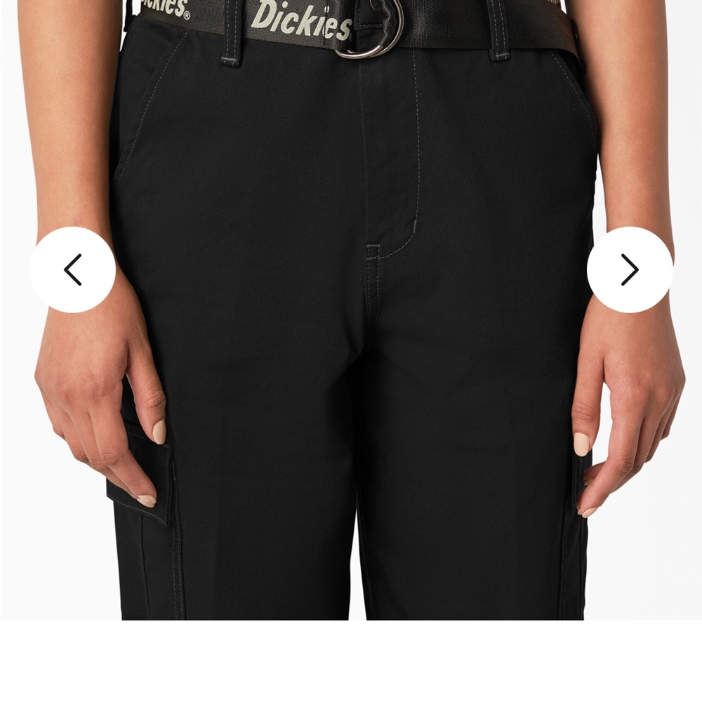 NWT Dickies Black Cropped Women's Cargo Pants - Picture 3 of 7